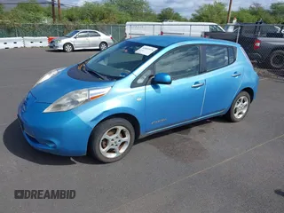 2011 Nissan LEAF SL-e with VIN JN1AZ0CP1BT008549, listed as a IAAI auction lot 41469574 with 72,264 mi miles. Bid and sale history available at carsss.com. Image 2.