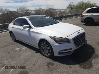 2018 Genesis G80 3.8L z VIN KMHGN4JE6JU225868, wystawiony jako Copart lot #52795435 z przebiegiem 130 974 mil mil oraz Szkody całkowita. Historia ofert i sprzedaży dostępna na DreamBid. Obrazek 4.