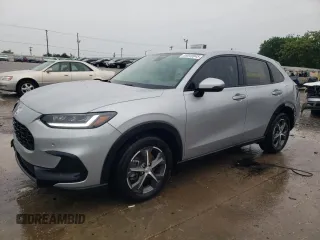 2024 Honda HR-V EX-L z VIN 3CZRZ1H73RM737685, wystawiony jako Copart lot #55049945 z przebiegiem 9 527 mil mil oraz Szkoda całkowita • Salvage title. Historia ofert i sprzedaży dostępna na DreamBid. Obrazek 1.