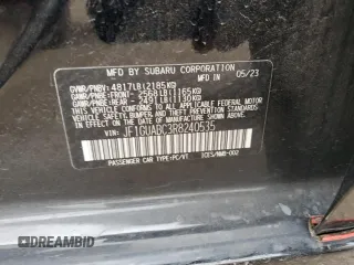 2024 Subaru Impreza with VIN JF1GUABC3R8240535, listed as a Copart auction lot 78650734 with 26,321 mi miles and Salvage Title. Bid and sale history available at carsss.com. Image 12.