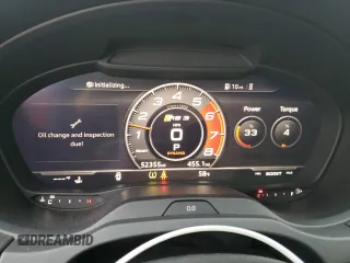 2019 Audi RS 3 with VIN WUABWGFF2KA906727, listed as a Copart auction lot 49337425 with 52,355 mi miles and Salvage title. Bid and sale history available at DreamBid. Image 9.