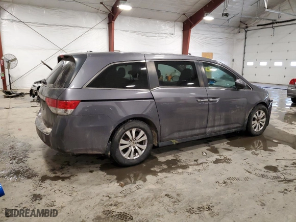 2016 Honda Odyssey EX-L with VIN 5FNRL5H65GB025783, listed as a Copart auction lot 44261675 with 109,670 mi miles and Salvage Title. Bid and sale history available at carsss.com. Image 3.