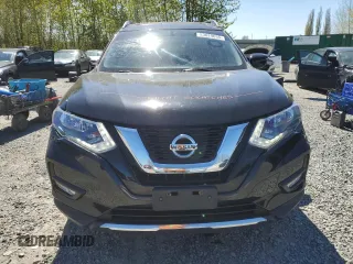 2017 Nissan Rogue SL with VIN 5N1AT2MV0HC733183, listed as a Copart auction lot 53629635 with 125,275 mi miles and Salvage Title. Bid and sale history available at carsss.com. Image 5.