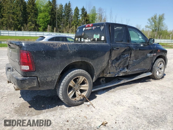2014 Ram 1500 Sport z VIN 1C6RR7HTXES388636, wystawiony jako Copart lot #56590105 z przebiegiem Nie podano mil oraz Szkoda całkowita • Salvage title. Historia ofert i sprzedaży dostępna na DreamBid. Obrazek 3.