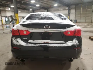 2017 Infiniti Q50 Red Sport 400 with VIN JN1FV7AR4HM871976, listed as a Copart auction lot 88888105 with 85,789 mi miles and Salvage Title. Bid and sale history available at carsss.com. Image 6.