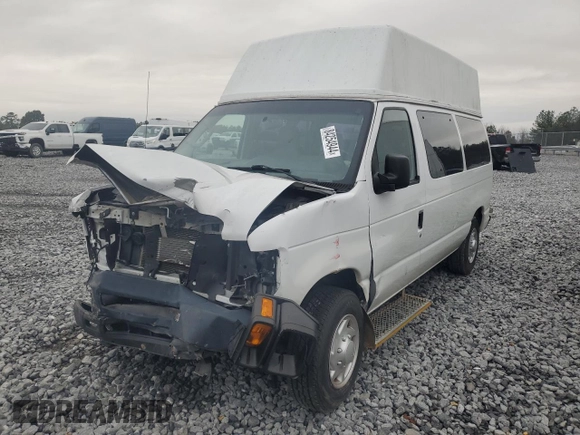 2014 Ford Econoline Cargo Commercial with VIN 1FTNE1EL0EDA86524, listed as a Copart auction lot 84254944 with 82,593 mi miles and Salvage Title. Bid and sale history available at carsss.com. Image 2.