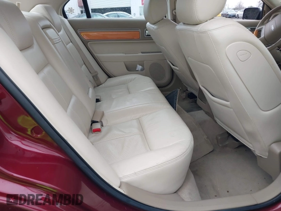 2007 Lincoln MKZ with VIN 3LNHM28T37R645863, listed as a IAAI auction lot 41472702 with 1 mi miles. Bid and sale history available at carsss.com. Image 8.
