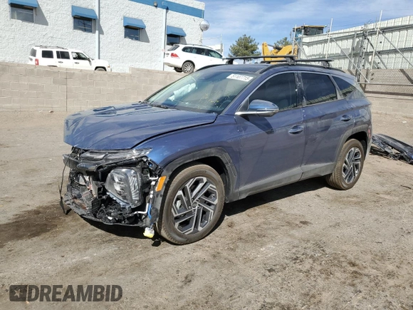 2025 Hyundai Tucson Limited with VIN 5NMJECDE7SH465455, listed as a Copart auction lot 51107715 with 1,484 mi miles and Salvage Title. Bid and sale history available at carsss.com. Image 1.