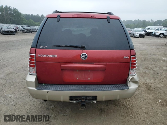 2004 Mercury Mountaineer Convenience with VIN 4M2ZU86K84UJ14100, listed as a Copart auction lot 62546425 with 178,180 mi miles and Salvage title. Bid and sale history available at DreamBid. Image 6.