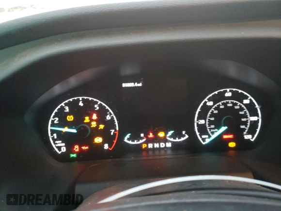 2022 Ford Transit Cargo with VIN 1FTBR1C81NKA73847, listed as a Copart auction lot 82311624 with 81,869 mi miles and Salvage title. Bid and sale history available at DreamBid. Image 9.