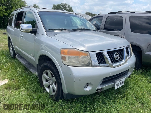 2009 Nissan Armada LE z VIN 5N1BA08C29N602446, wystawiony jako IAAI lot #42312601 z przebiegiem Nie podano mil oraz . Historia ofert i sprzedaży dostępna na DreamBid. Obrazek 1.