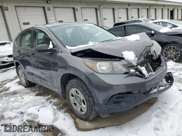 2014 Honda CR-V LX with VIN 2HKRM4H30EH614610, listed as a Copart auction lot 45977815 with 131,192 mi miles and Salvage Title. Bid and sale history available at DreamBid. Image 4.