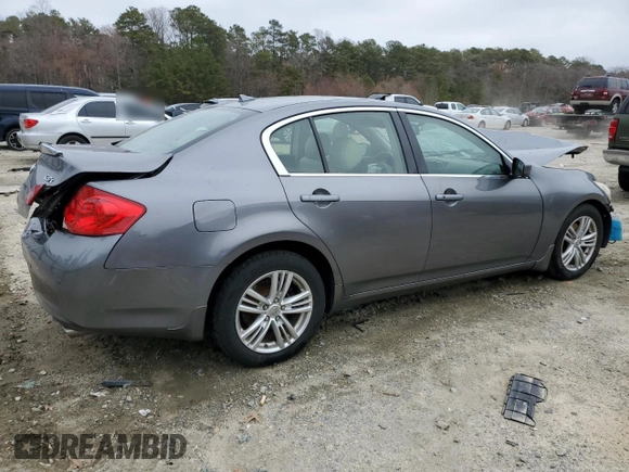 2011 Infiniti G37 x Sport Appearance Edition with VIN JN1CV6AR9BM410583, listed as a Copart auction lot 48680125 with Not Provided miles and Salvage Title. Bid and sale history available at DreamBid. Image 3.