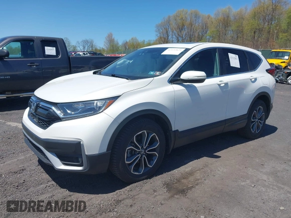 2021 Honda CR-V EX-L with VIN 2HKRW2H87MH678152, listed as a IAAI auction lot 42132825 with 35,241 mi miles and . Bid and sale history available at DreamBid. Image 2.