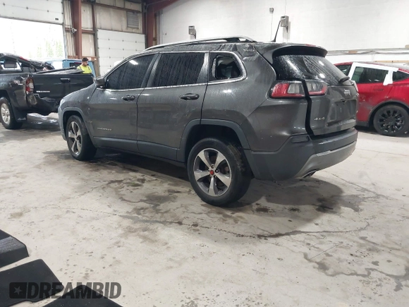 2019 Jeep Cherokee Limited with VIN 1C4PJMDX0KD447210, listed as a IAAI auction lot 42168429 with 51,408 mi miles and . Bid and sale history available at DreamBid. Image 3.