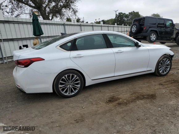 2017 Genesis G80 3.8L with VIN KMHGN4JE7HU171491, listed as a Copart auction lot 72650834 with 113,210 mi miles and Salvage Title. Bid and sale history available at carsss.com. Image 3.