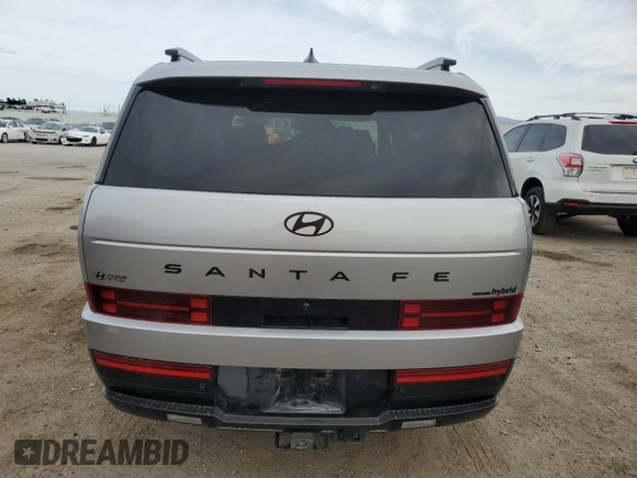 2024 Hyundai Santa Fe Calligraphy with VIN 5NMP5DG13RH002974, listed as a Copart auction lot 51109775 with 16,906 mi miles and Salvage title. Bid and sale history available at DreamBid. Image 6.