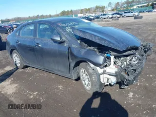 2022 Kia Forte LXS with VIN 3KPF24AD9NE498324, listed as a IAAI auction lot 41656873 with 53,604 mi miles. Bid and sale history available at carsss.com. Image 1.