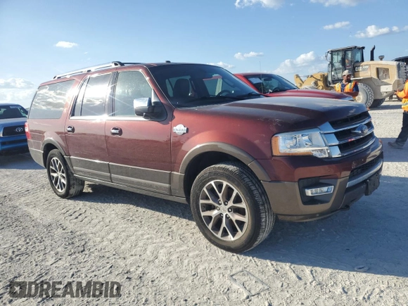 2017 Ford Expedition EL XLT with VIN 1FMJK1JT1HEA44869, listed as a Copart auction lot 76070474 with 0 mi miles and Salvage Title. Bid and sale history available at carsss.com. Image 4.