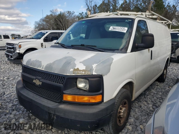 2012 Chevrolet Express Cargo z VIN 1GCWGFCA8C1172661, wystawiony jako Copart lot #47200685 z przebiegiem Nie podano mil oraz Czysty tytuł • Clean title. Historia ofert i sprzedaży dostępna na DreamBid. Obrazek 1.