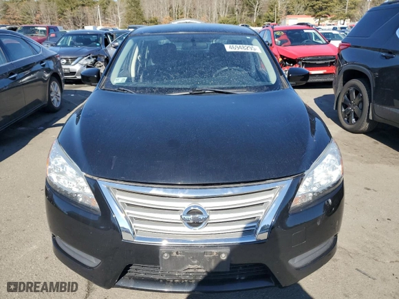2015 Nissan Sentra S with VIN 3N1AB7APXFY316929, listed as a Copart auction lot 46948295 with 55,436 mi miles and Salvage Title. Bid and sale history available at carsss.com. Image 5.