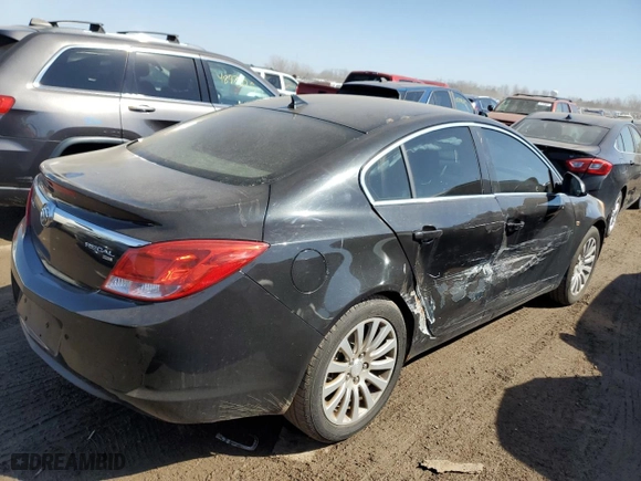 2011 Buick Regal CXL RL3 with VIN W04GR5EC5B1009773, listed as a Copart auction lot 49033575 with 247,660 mi miles and Salvage Title. Bid and sale history available at carsss.com. Image 3.