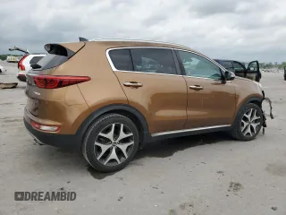 2017 Kia Sportage SX Turbo with VIN KNDPR3A66H7203597, listed as a Copart auction lot 54489895 with 121,997 mi miles and Salvage title. Bid and sale history available at DreamBid. Image 3.