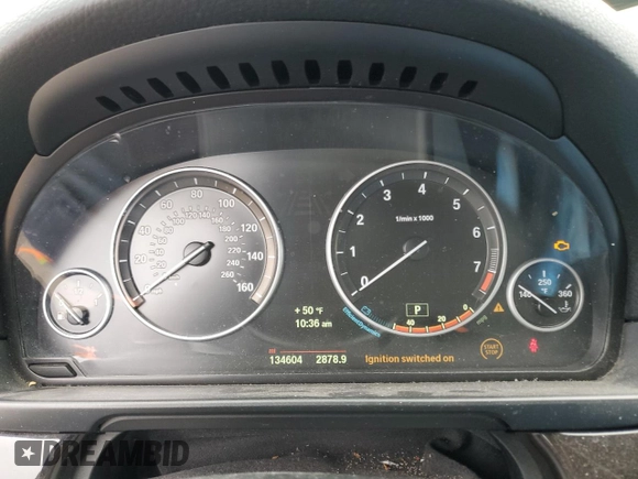 2014 BMW 5 Series 535i xDrive with VIN WBA5B3C57ED534912, listed as a Copart auction lot 80182374 with 134,604 mi miles and Non Repairable. Bid and sale history available at carsss.com. Image 9.