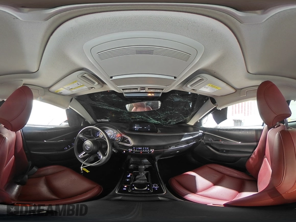 2024 Mazda CX-30 S Carbon Edition with VIN 3MVDMBCM7RM637315, listed as a Copart auction lot 55108695 with 8,476 mi miles and Salvage title. Bid and sale history available at DreamBid. Image 14.
