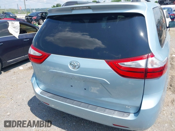 2015 Toyota Sienna LE AAS with VIN 5TDKK3DC4FS636029, listed as a IAAI auction lot 42552045 with 82,293 mi miles and . Bid and sale history available at DreamBid. Image 16.