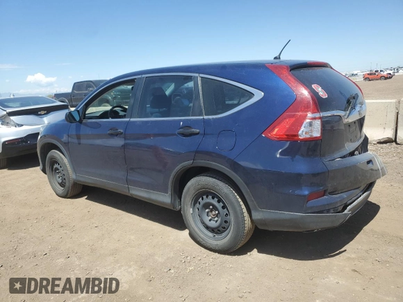 2015 Honda CR-V LX with VIN 2HKRM4H34FH628771, listed as a Copart auction lot 54849535 with 82,451 mi miles and Salvage Title. Bid and sale history available at DreamBid. Image 2.