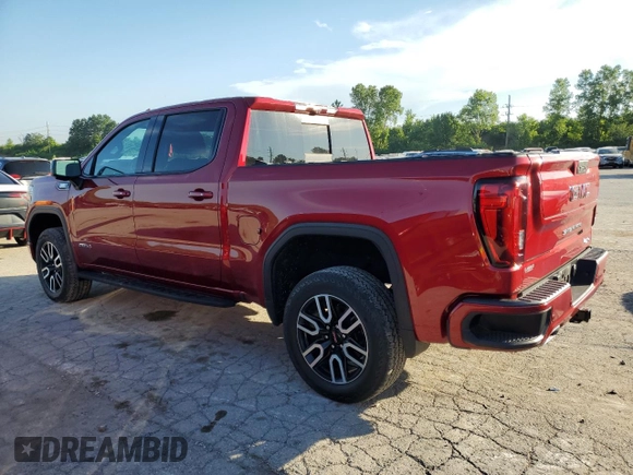 2021 GMC Sierra 1500 AT4 with VIN 3GTU9EET5MG157564, listed as a Copart auction lot 56203084 with 45,282 mi miles and Salvage Title. Bid and sale history available at carsss.com. Image 2.