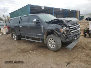 2020 Ford F-250 XL with VIN 1FT8W2BT7LEE77472, listed as a Copart auction lot 55631295 with 82,010 mi miles and Salvage title. Bid and sale history available at DreamBid. Image 4.