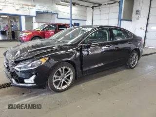 2020 Ford Fusion Titanium with VIN 3FA6P0RUXLR182408, listed as a Copart auction lot 56897105 with 100,021 mi miles and Salvage title. Bid and sale history available at DreamBid. Image 1.