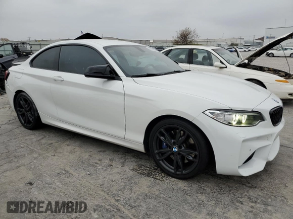 2017 BMW 2 Series M240i xDrive with VIN WBA2G3C39H7A25249, listed as a Copart auction lot 82289354 with 85,537 mi miles and Salvage Title. Bid and sale history available at carsss.com. Image 4.