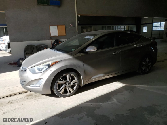 2016 Hyundai Elantra GL with VIN 5NPDH4AE2GH799014, listed as a Copart auction lot 43185425 with 176,286 mi miles and Salvage Title. Bid and sale history available at carsss.com. Image 1.