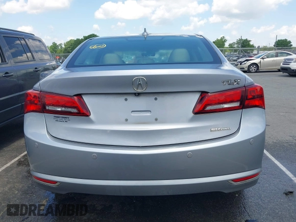 2015 Acura TLX Advance with VIN 19UUB3F77FA002804, listed as a IAAI auction lot 42310492 with 153,380 mi miles and . Bid and sale history available at DreamBid. Image 16.