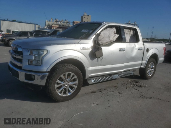 2016 Ford F-150 XL with VIN 1FTEW1CF2GFA59214, listed as a Copart auction lot 52259295 with Not Provided miles and Salvage Title. Bid and sale history available at carsss.com. Image 1.