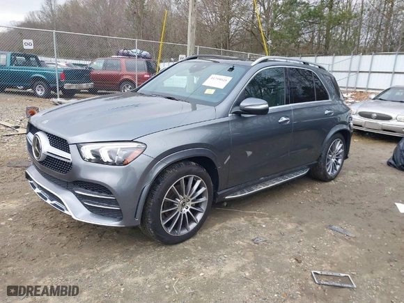 2022 Mercedes-Benz GLE with VIN 4JGFB4KB8NA830006, listed as a IAAI auction lot 41258028 with 20,886 mi miles. Bid and sale history available at carsss.com. Image 2.