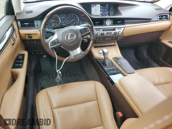 2016 Lexus ES 300h with VIN JTHBW1GG1G2113792, listed as a Copart auction lot 81995344 with 105,391 mi miles and Salvage title. Bid and sale history available at DreamBid. Image 8.