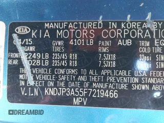 2015 Kia Soul + with VIN KNDJP3A55F7219466, listed as a IAAI auction lot 41693468 with 69,019 mi miles. Bid and sale history available at carsss.com. Image 9.