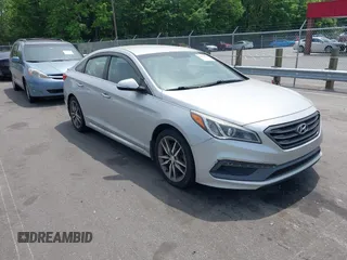 2015 Hyundai Sonata Sport with VIN 5NPE34AB1FH093398, listed as a IAAI auction lot 42178214 with 172,018 mi miles and . Bid and sale history available at carsss.com. Image 1.