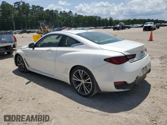 2017 Infiniti Q60 Premium with VIN JN1EV7EK2HM360596, listed as a Copart auction lot 59596425 with 97,099 mi miles and Salvage title. Bid and sale history available at DreamBid. Image 2.