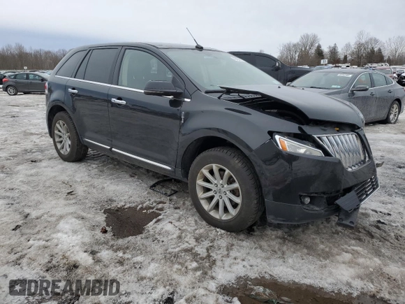 2012 Lincoln MKX with VIN 2LMDJ8JK7CBL09674, listed as a Copart auction lot 48488015 with 103,182 mi miles and Salvage Title. Bid and sale history available at DreamBid. Image 4.
