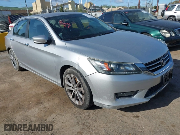 2014 Honda Accord Sedan Sport with VIN 1HGCR2F52EA167965, listed as a IAAI auction lot 41979316 with 169,648 mi miles. Bid and sale history available at carsss.com. Image 1.