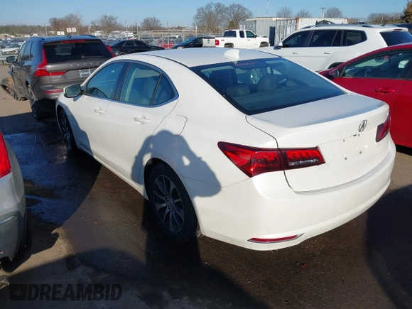 2017 Acura TLX with VIN 19UUB1F32HA005985, listed as a IAAI auction lot 41491467 with 91,828 mi miles. Bid and sale history available at carsss.com. Image 3.
