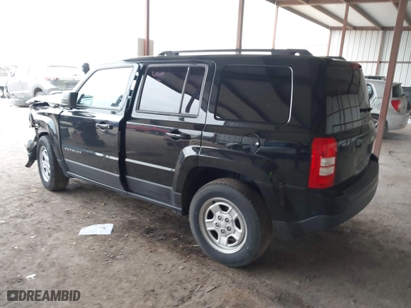 2016 Jeep Patriot Sport with VIN 1C4NJPBB2GD763490, listed as a IAAI auction lot 41613265 with 104,806 mi miles. Bid and sale history available at carsss.com. Image 3.