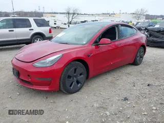 2022 Tesla Model 3 with VIN 5YJ3E1EA3NF333128, listed as a IAAI auction lot 41719743 with Not Provided miles. Bid and sale history available at carsss.com. Image 16.