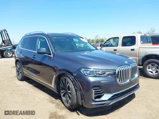 2020 BMW X7 xDrive40i with VIN 5UXCW2C07L9A00078, listed as a IAAI auction lot 41999850 with 59,711 mi miles. Bid and sale history available at carsss.com. Image 6.