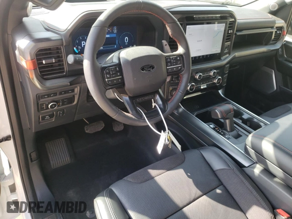2024 Ford F-150 Raptor with VIN 1FTFW1RG5RFA24884, listed as a Copart auction lot 48981025 with 116 mi miles and Salvage Title. Bid and sale history available at DreamBid. Image 8.